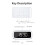 LED digital alarm clock with night light, snooze function, wireless charging function YC805, 12/24 hour timer, 3 independent alarms 5