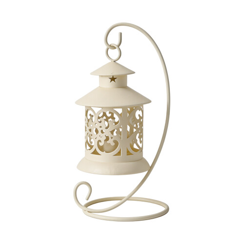 Antique Styles Iron Tea Light Candle Stand Ideal For-White