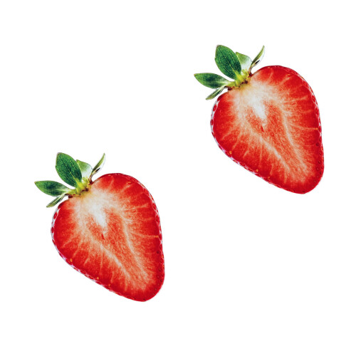 2Pcs StrawberryAcrylic Bookmarks Creative Book Page Markers for