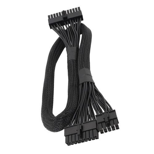 18+10Pin To 24Pin Power Cable Modular Cable-Black Weaving a net