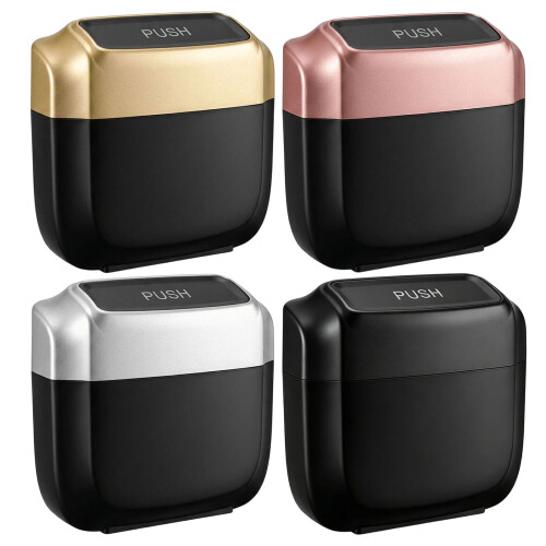 Garbage Bin Leakproof Clip On Door Space Saving Organizer-Black 1
