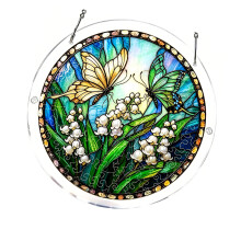 Transparent Acrylic Puzzle Sun Catcher Ornament With-No. 4