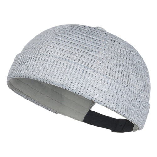 Comfortabele Mesh Hat Verstelbare Docker Skull Cap-Lichtgrijs