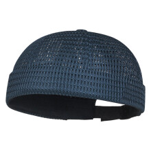 Randloze Docker-hoed met uitgehold mesh-ontwerp-Marineblauw
