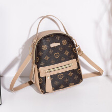 (pink) 2026 New Korean Style Ladies Backpack Fashion Casual Floral Backpack Shoulder Bag Daily Leisure Small Backpack Multicolor