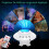 LED Projector Lamp, Aurora Star Projector Night Light with Bluetooth Speaker, Timer - 14 Color Modes - Brightness 2