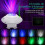 LED Projector Lamp, Aurora Star Projector Night Light with Bluetooth Speaker, Timer - 14 Color Modes - Brightness 3