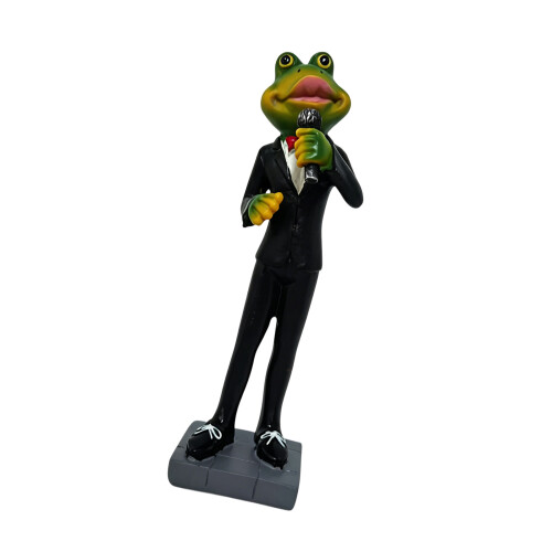 Statue de grenouilles, pièce décorative, petite Figurine-Chanter