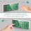 Digital Alarm Clock, LED Alarm Clock with Snooze Function, Adjustable Brightness, with Workday Mode (White + Green Font) 2