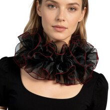 Col détachable à la mode, col décoratif pour femmes,-vin rouge