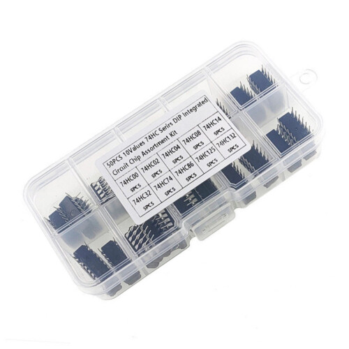 Kit de circuits intégrés DIP 74HC avec assortiment de puces DIP