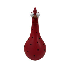 Funny Multicolored Chicken Shape Vases Farmhouses Long Neck-Red