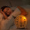 Alarm clock, quartz alarm clock, silent clock, with nightlight, battery powered - Black 4
