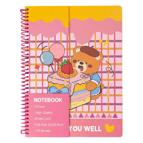 1 Piece Colorful Spirals Notebooks Spirals Binding-Type 7