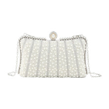 Shimmering Faux Pearls Evening Bag Handbag For Cocktail-2504