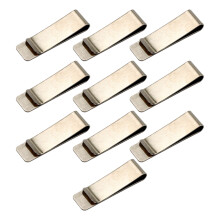 10Pcs Heavy Duty Metal Pen Clip Rustproof Metal-No. 5 silver