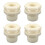 Stevige witte ABS-buisfitting met-0,75 inch extra draad 1