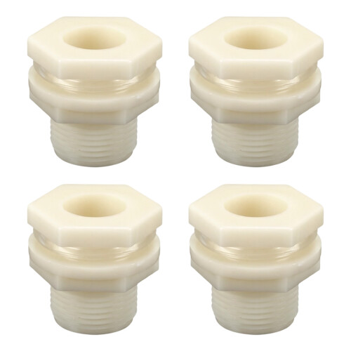 Stevige witte ABS-buisfitting met-0,75 inch extra draad