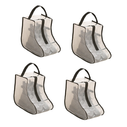 4er-Set staubdichte Kofferraumtasche mit-schwarz transparent