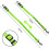 Dog Car Seat Belt with Durable Shock Absorption, Adjustable Elastic, Reflective Threads (Green) 3