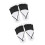 Women's Cotton Blend Toe Socks Nonslip Toe Separator-Black open 1