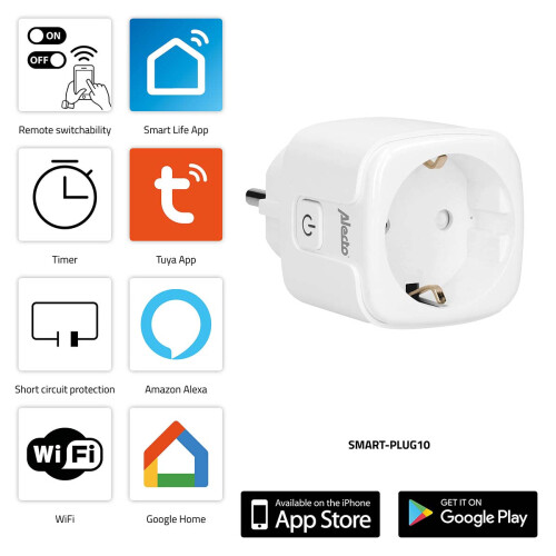 Intelligente WLAN-Steckdose 16A 3680W mit Energiemonitor