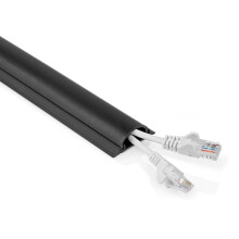 Kabelkanal, PVC, Schwarz, passend für 16-mm-Kabel