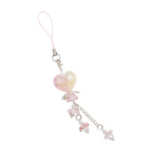 Fashionable Hand Acrylic Phone Charm & Keyring Featuring-Pink