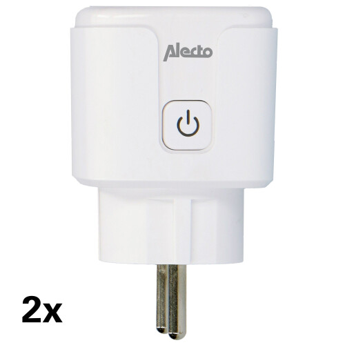 Intelligente WLAN-Steckdose mit Energiemonitor, 16 A, 2er-Pack