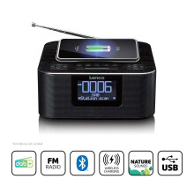 DAB+ Bluetooth-Radiowecker mit kabelloser Ladefunktion