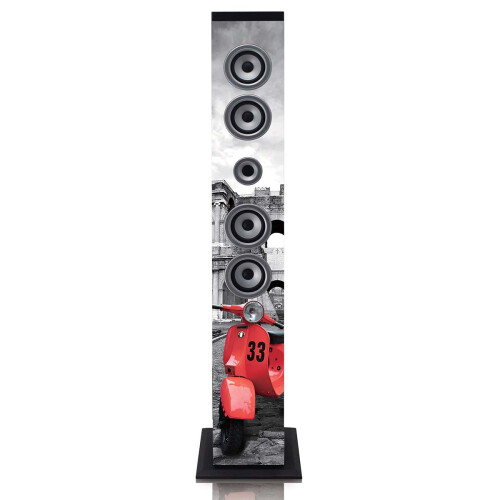 Bluetooth-Turmlautsprecher, FM-Radio, USB-/SD-Wiedergabe