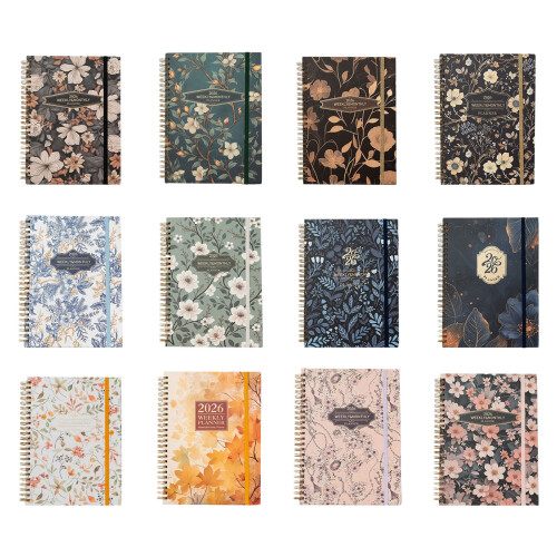 2026 Schedule Planner Daily Planner-Quiet Golden Flower 1