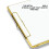Professional Gold Metal Document Storage Clipboard-25X18 2