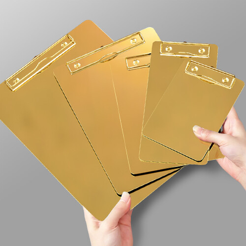 Professional Gold Metal Document Storage Clipboard-25X18 2
