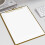 Professional Gold Metal Document Storage Clipboard-25X18 4