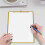 Professional Gold Metal Document Storage Clipboard-25X18 6