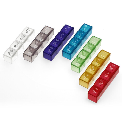 7-Tage-Pillenbox mit 4 Tagesfächern, BPA-frei 1