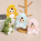 Playful Mini Dinosaur Keyring Soft Plush Touch Design-Pink 5