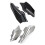 Motorcycle Middle Frame Air Deflector Heat Protectors-Silver 2