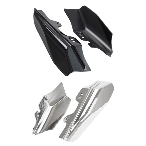 Motorcycle Middle Frame Air Deflector Heat Protectors-Silver 1
