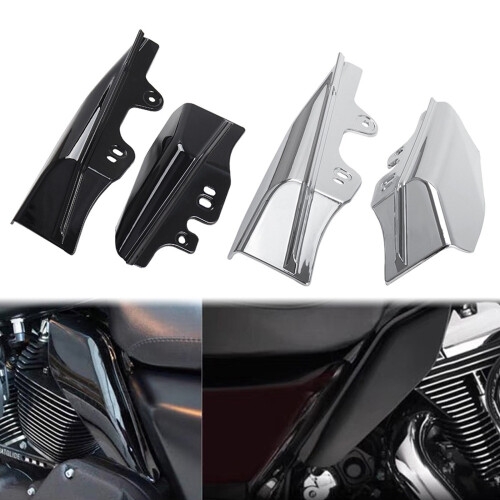 Motorcycle Middle Frame Air Deflector Heat Protectors-Silver 2