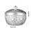 Thai Styles Silver Pewter Serving Dish For Tea Ice And Chilled 3