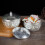 Thai Styles Silver Pewter Serving Dish For Tea Ice And Chilled 4