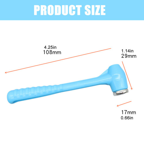 Lightweight Rubber Handle Double Head Hammer Perfect For 2