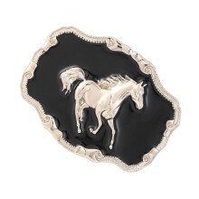 Western Themed Belt Buckle Oval Shape Easy Install Fit Most