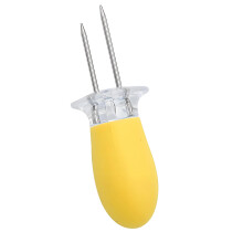 Multipurpose Corn Grilling Forks BBQ Prongs Skewers Corn-Yellow