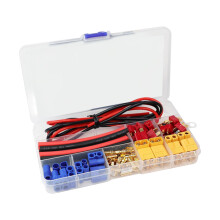 62Pcs XT60 EC3 Connector Assortment With Silicone Wire For