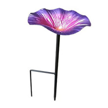 Station d'arrosage pour colibris, fleurs en métal faites-Violet