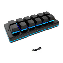 Ergonomic 12 Key Numpad Keypad With N Key Rollover For-Black