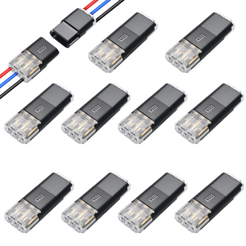 10 paar plug-in connector Quick Connect-terminals Blokkeren